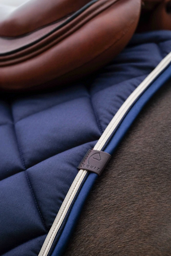 Podsedlová dečka EQUITHEME Classic, navy modrá