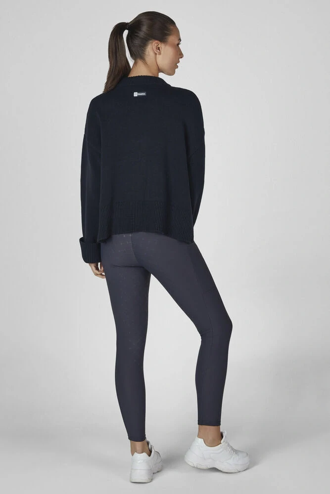 Dámský svetr Eskadron KNIT Dynamic, AW 26/27, modrý s nápisem