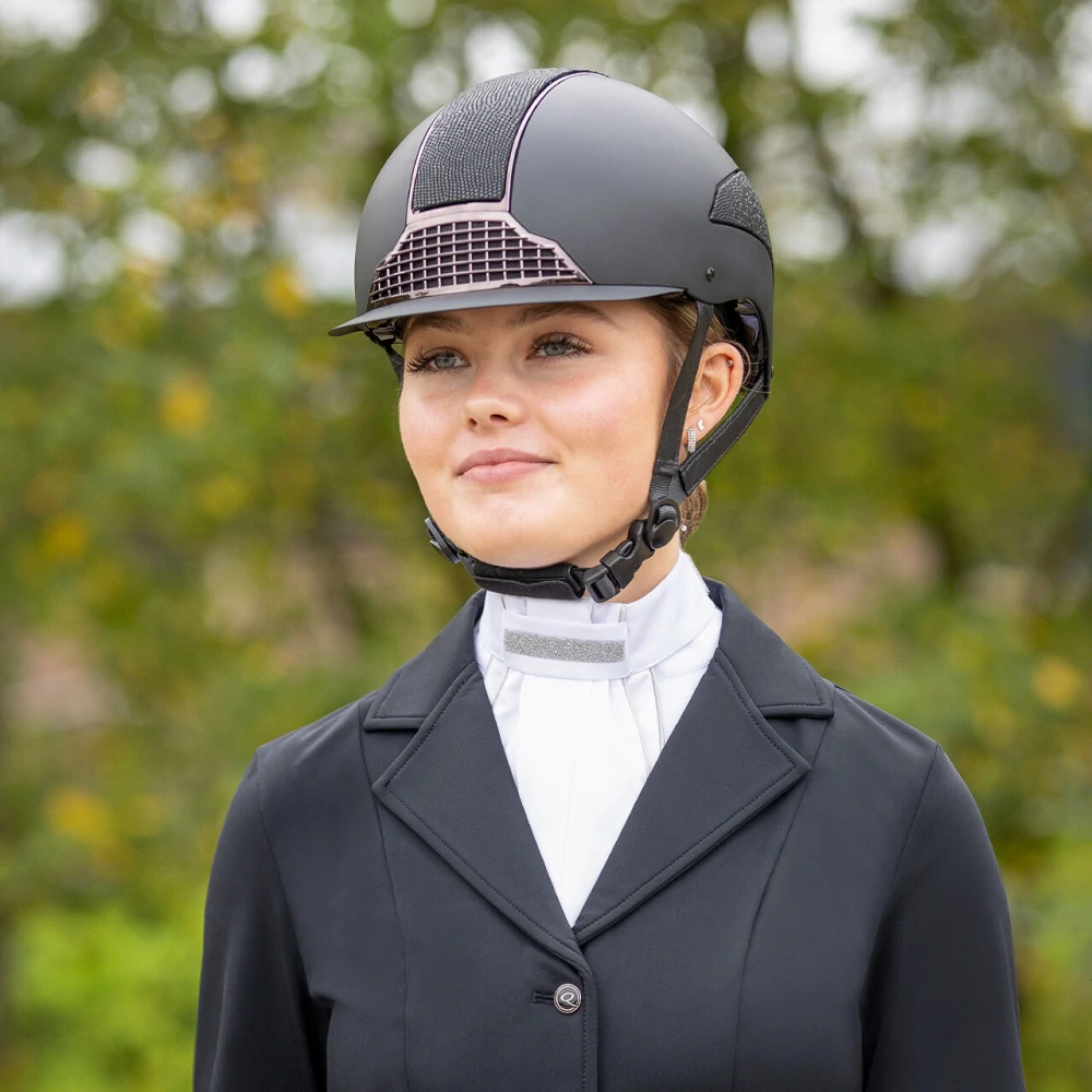 Jezdecký plastron QHP Miyah, bílo-stříbrný