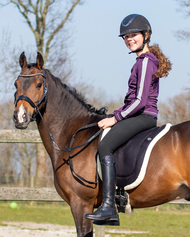 Jezdecký pad QHP, měkký, černý