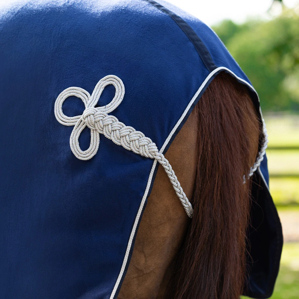 Odpocovací deka QHP Ornament, modrá