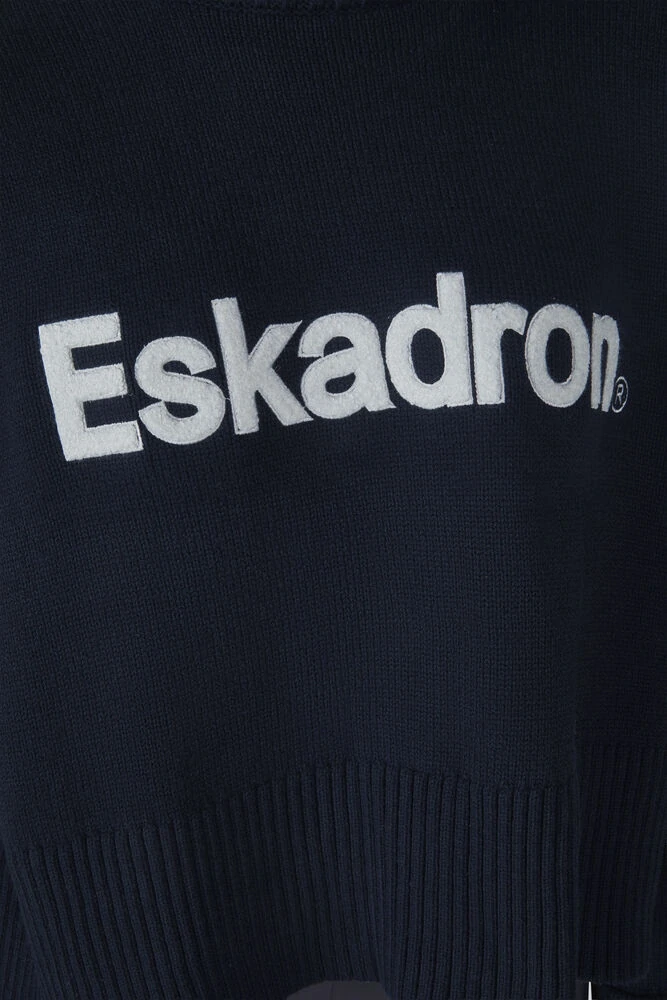 Dámský svetr Eskadron KNIT Dynamic, AW 26/27, modrý s nápisem