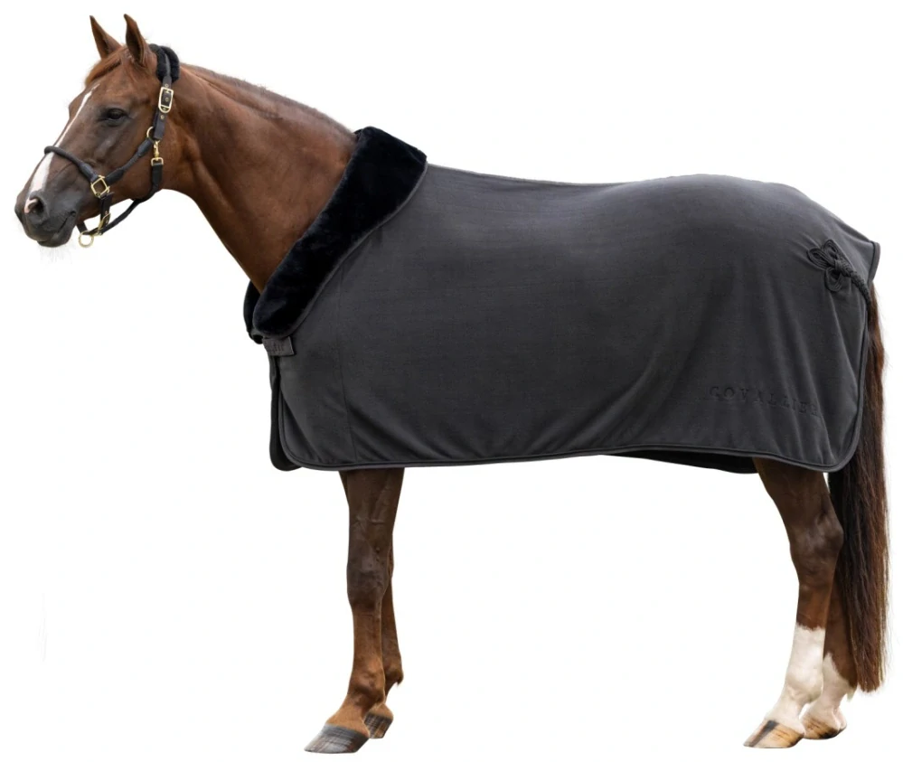 Odpocovací deka Covalliero Anniversary, tmavě šedá