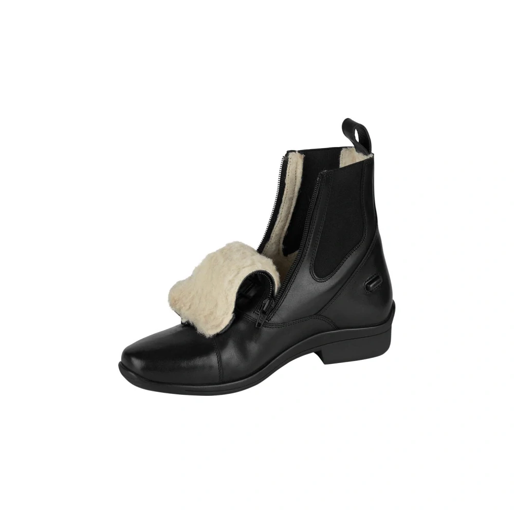 Zimní kožená perka Horze Stockholm, černá