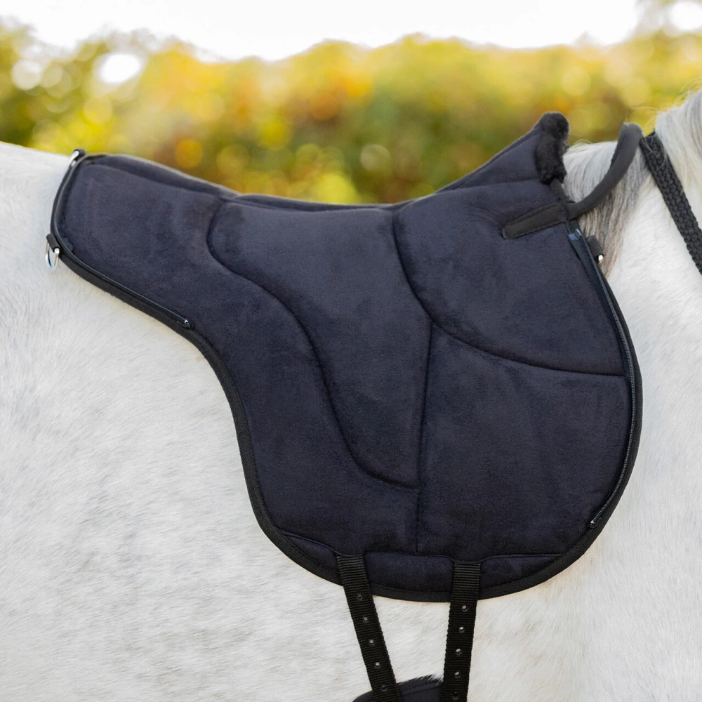 Jezdecký pad QHP Soft, s beránkem, černý, vel. Full