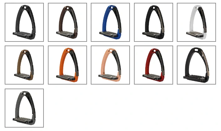 Třmeny bezpečnostní ACAVALLO ARENA AluPro (různé barvy)