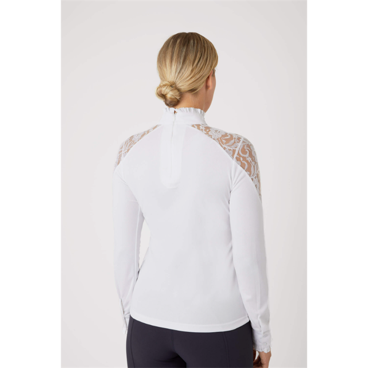 Dámská závodní košile Horze Sylvie, bílá