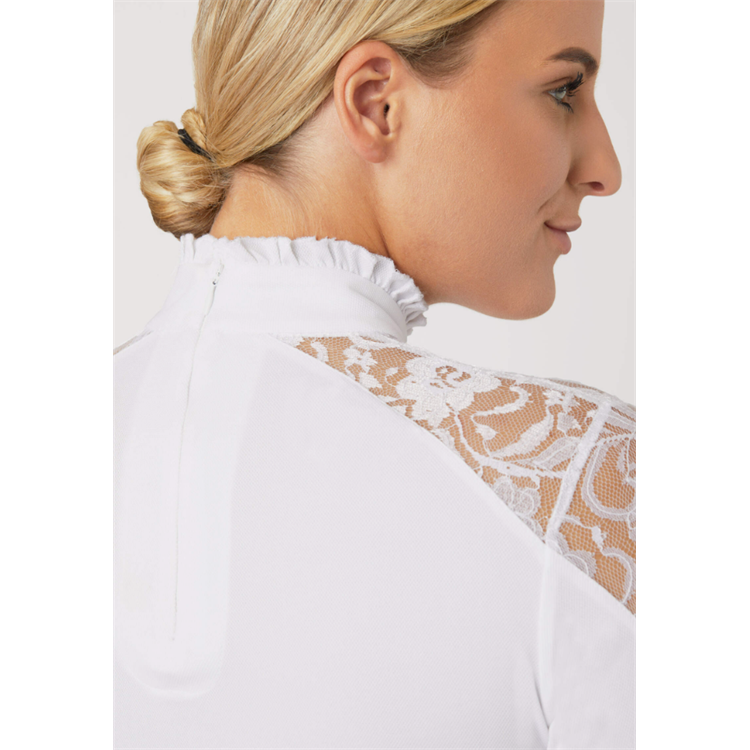 Dámská závodní košile Horze Sylvie, bílá