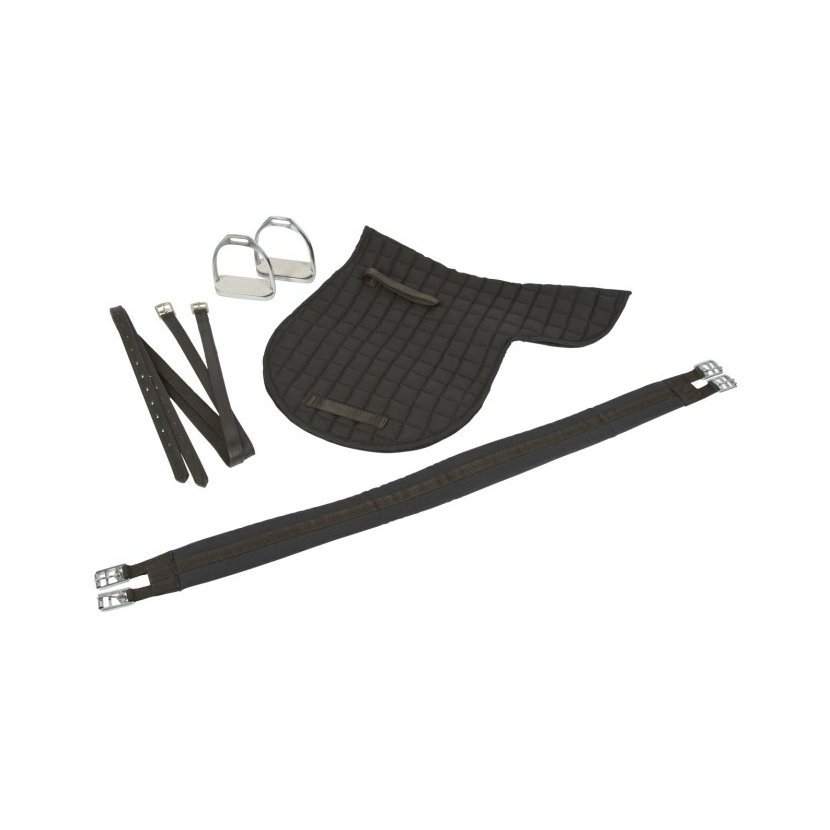 Všestranný sedlový set 17,5", černý