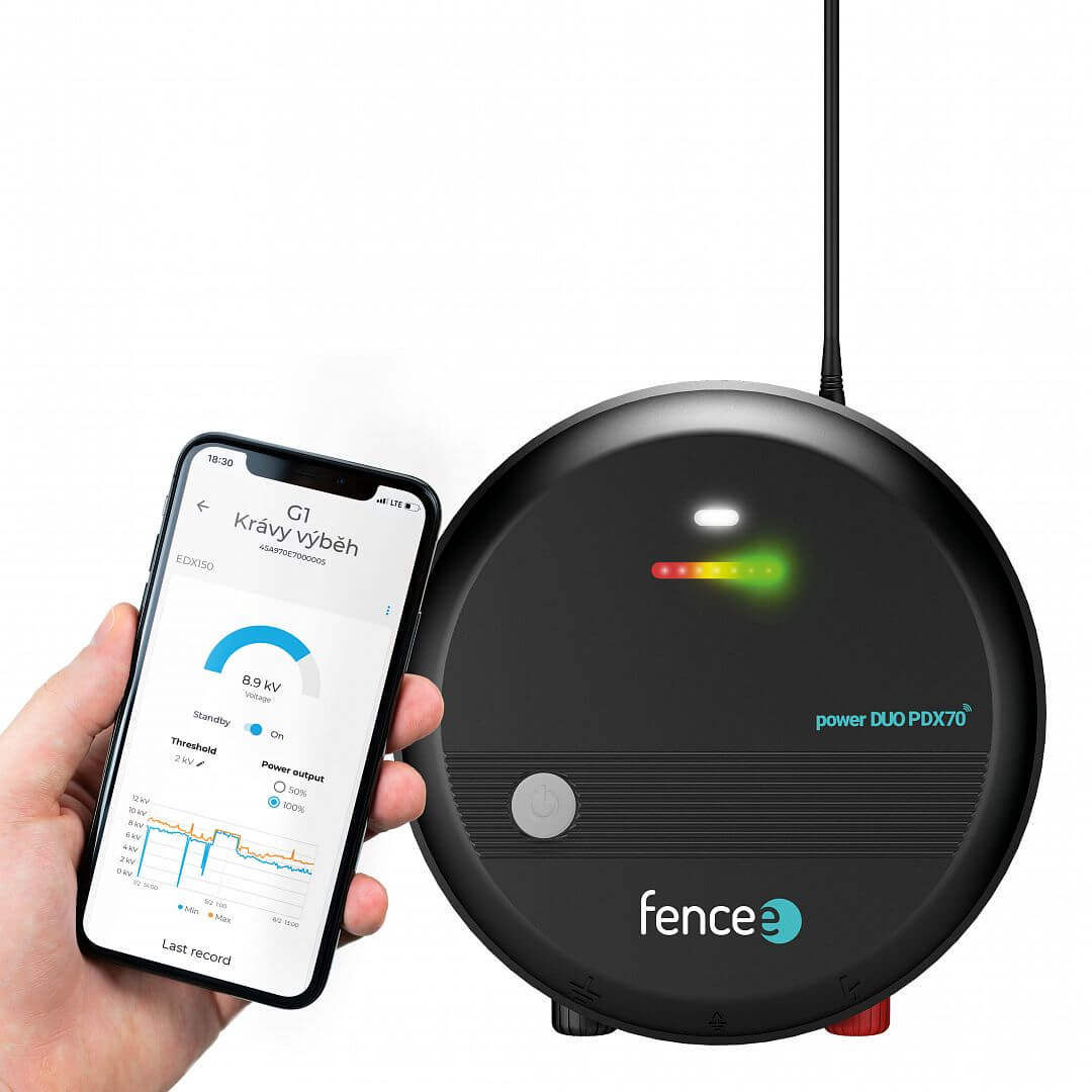 Generátor elektrického ohradníku fencee power DUO RF PDX20 (včetně ovladače)