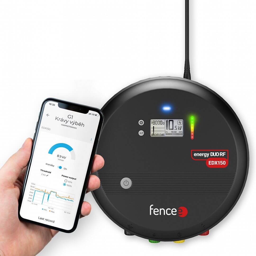 Generátor elektrického ohradníku fencee energy DUO RF EDX150