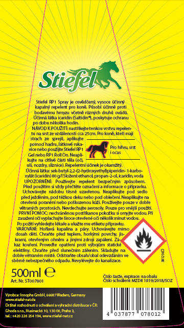 Repelent RP1 - Gel (Balení, 500 ml)