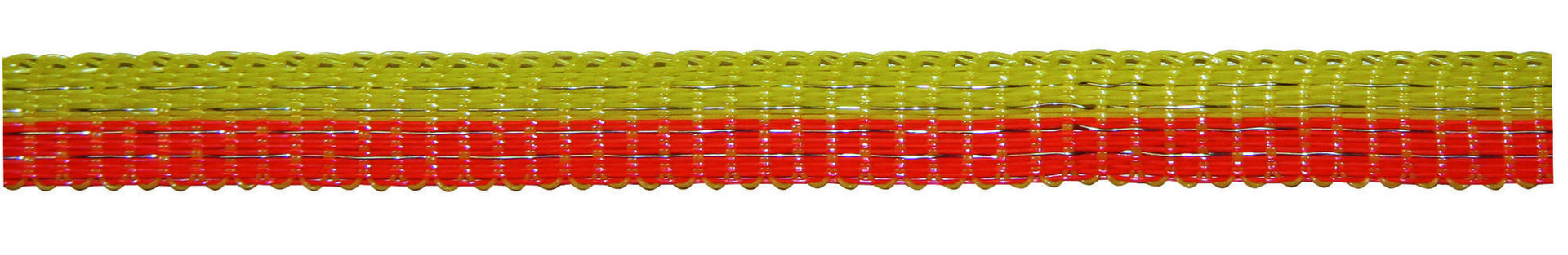 Ohradníková páska BASIC 10mm 250m žlutá/oranžová, odpor 11,0 Ω/m