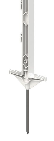 Plastový sloupek dvojitý nášlap/jednoduchý hrot/bílá/125cm