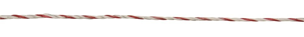 Lanko pro elektrický ohradník TopLine plus, 3 mm, 1000m bílá/červená, odpor 0,21 Ω/m
