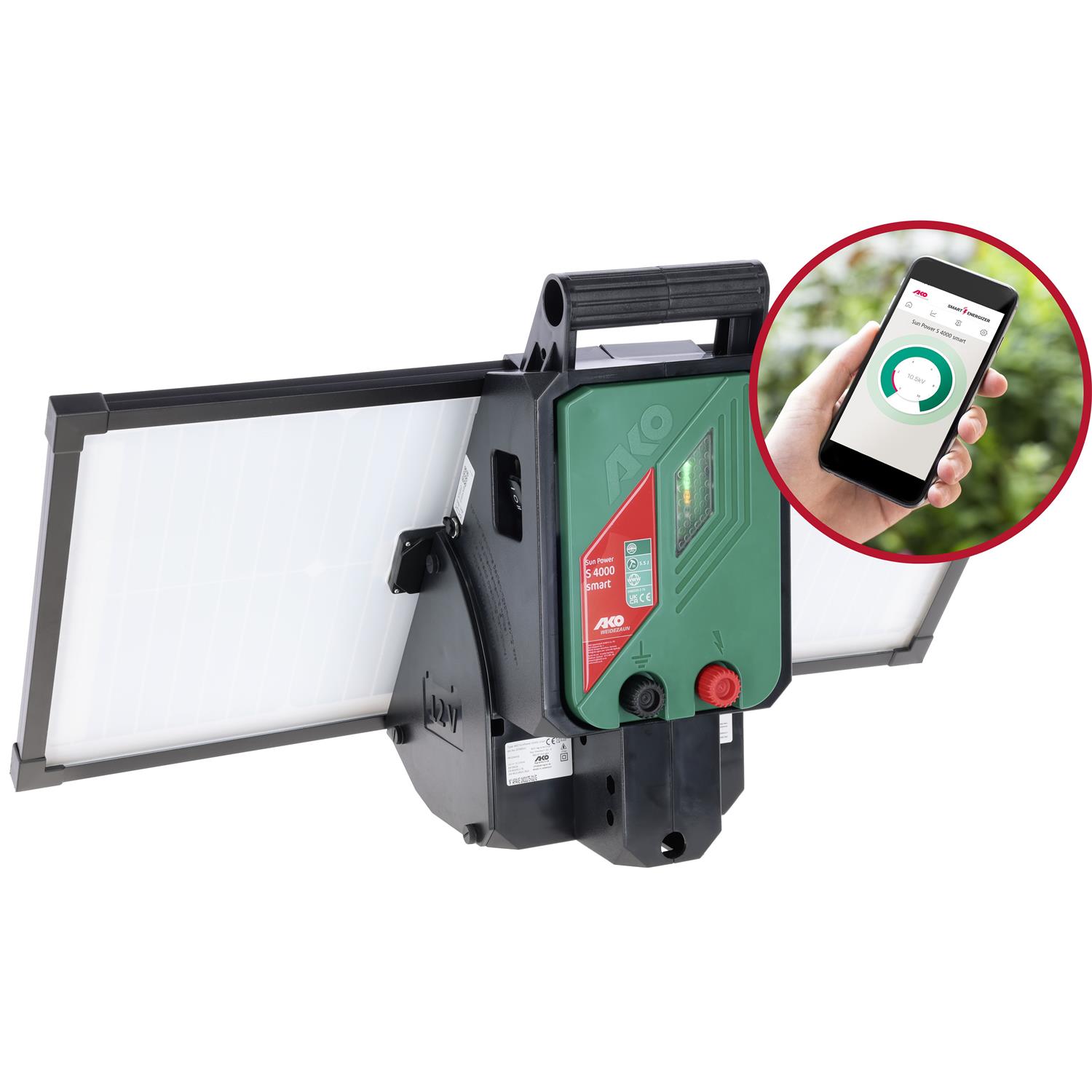 Zdroj pro elektrický ohradník AKO Sun Power S 4000 smartGPS,