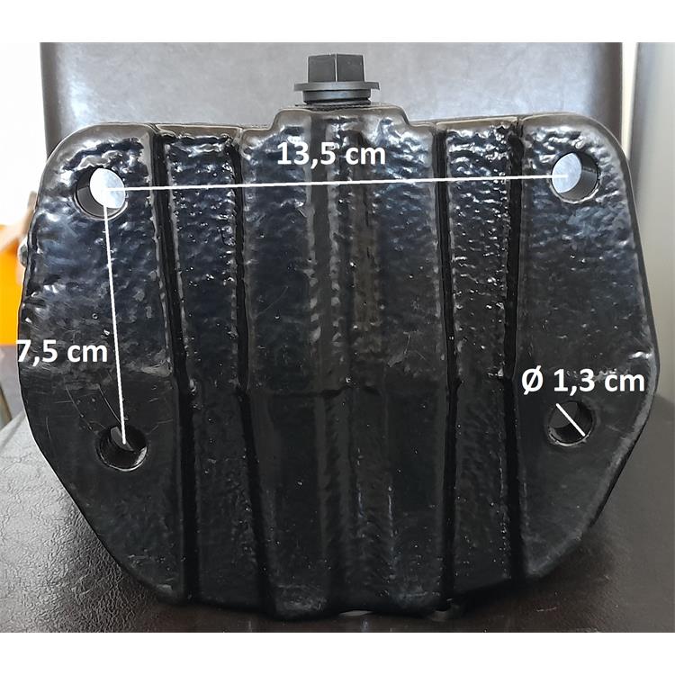 Vyhřívaná misková napáječka s niplem H10, litinová, 24 V