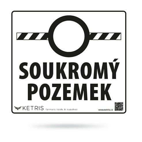 Výstražené tabulky 21x19cm (různé druhy) - Soukromý pozemek
