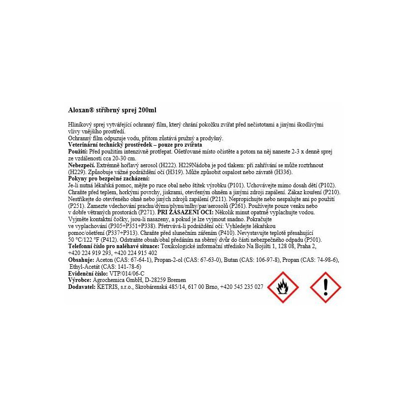 Aloxan® stříbrný sprej 200ml