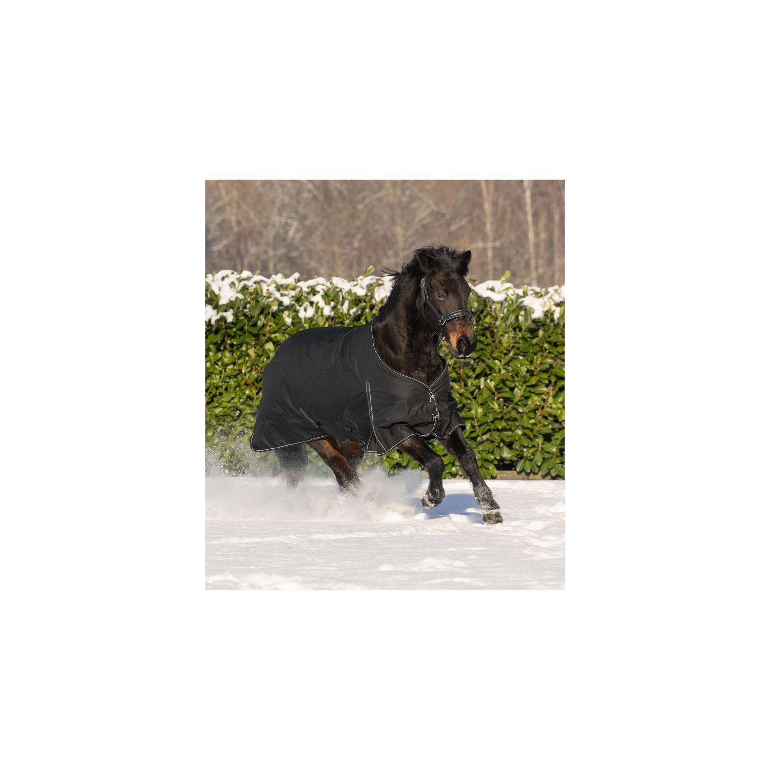 Nepromokavá deka s fleecem Waldhausen Nordic, černá