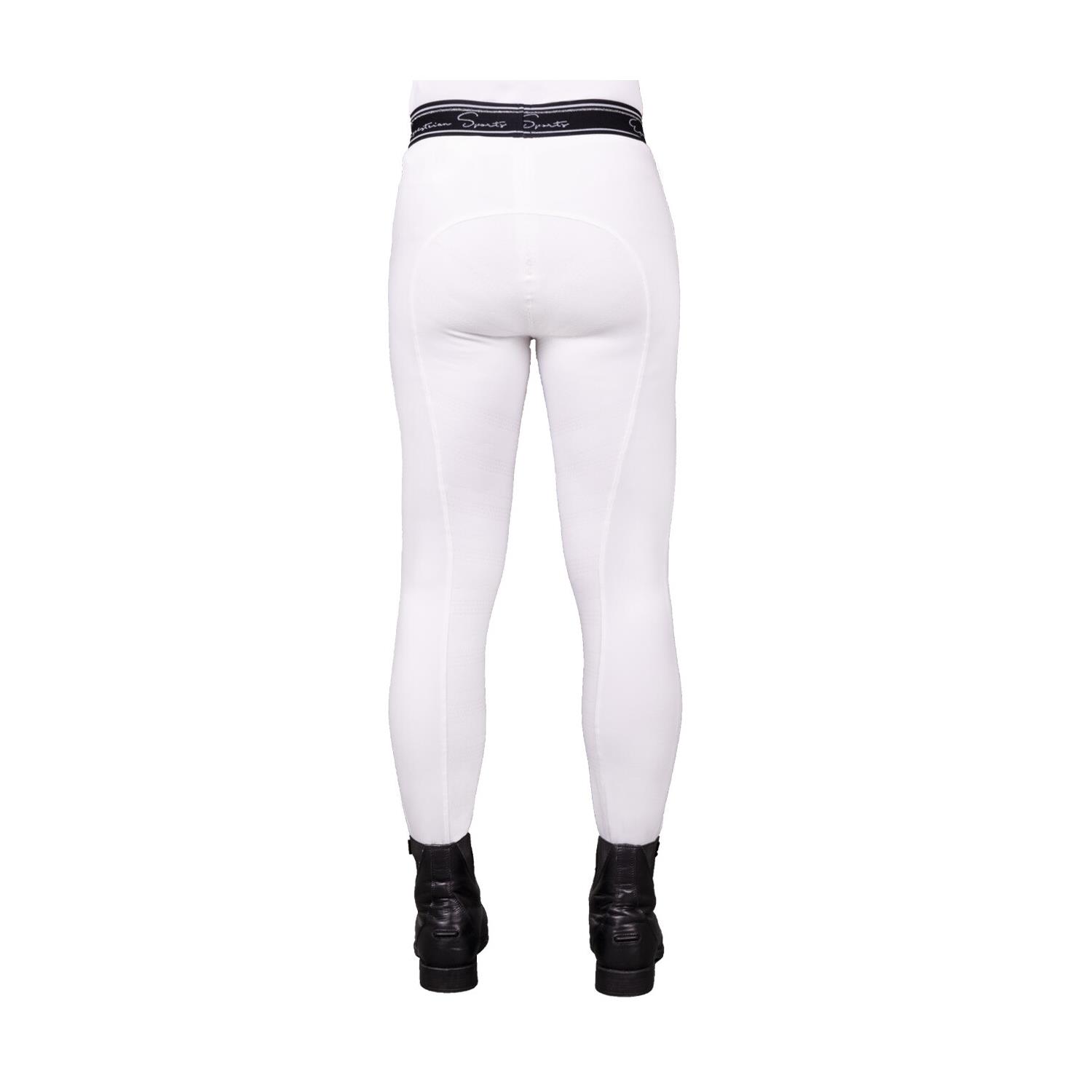 Jezdecké dámské legíny QHP Eden, bílé