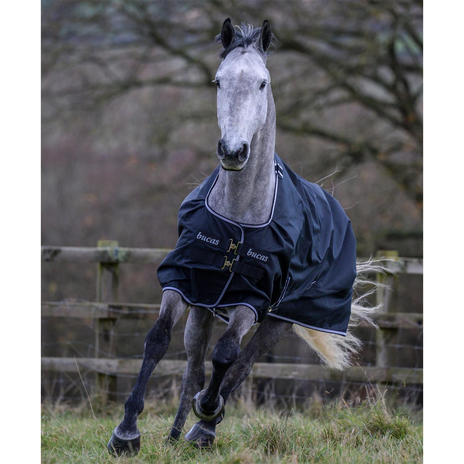 Nepromokavá deka Bucas Trot, 200g, černá