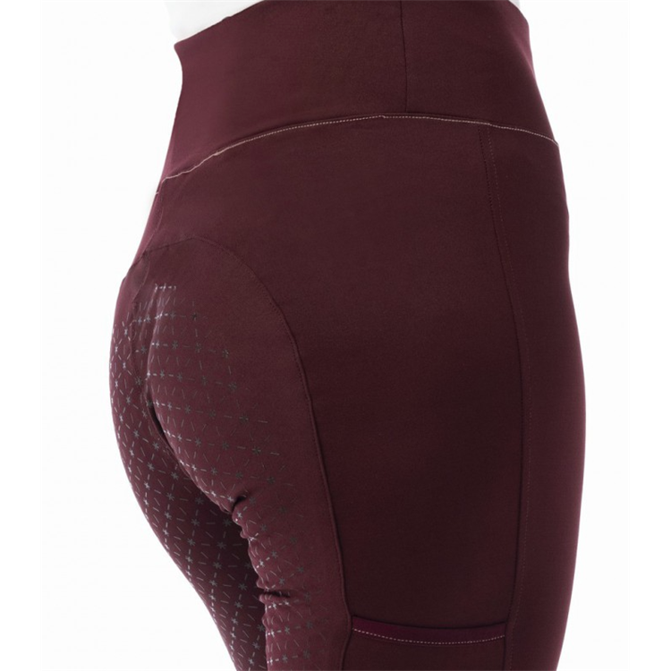 Dámské jezdecké leginy Equitheme Lyly, vínové