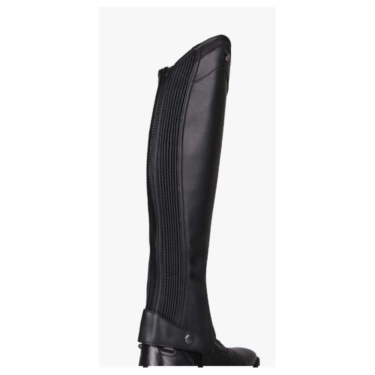 Kožené široké minichapsy QHP Shimmer, černé