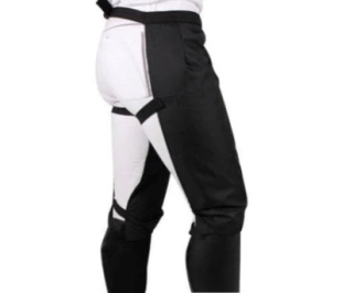 Návleky na stehna proti dešti QHP, černé, uni