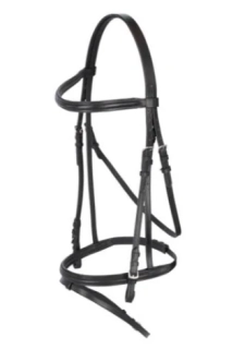 Kožená uzdečka na chladnokrevníka, černá, vel. X-Full