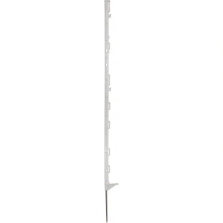 Sloupek pro elektrický ohradník ECO, plast bílý, 9 úchytů, 90 cm (105 cm)