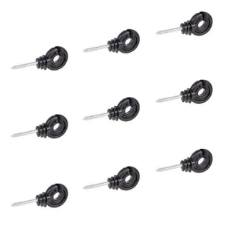 Kruhový izolátor s vrutem pro vodiče do 12 mm - balení 100 ks