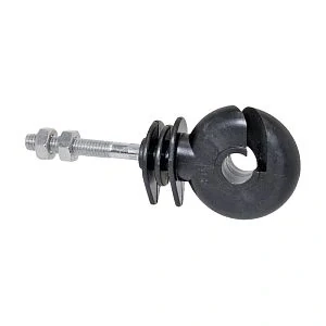 Izolátor pro elektrický ohradník kruhový, pro drát, lanko, lano a pásku, závit M6 - kusový prodej