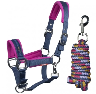 Set ohlávka a vodítko Horka Hot pink