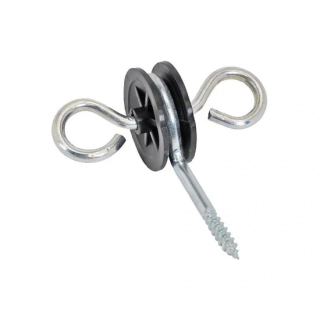 Izolátor pro elektrické ohradníky k vchodové bráně, otočný s vrutem (motýl)