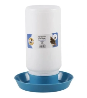 Napáječka pro drůbež s širokou miskou pro kuřata, křepelky, kachňata, housata 1 l