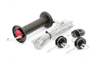 Vchodová brána s gumou pro elektrické ohradníky - 3,2 m až 6,2 m