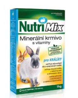 Minerální krmivo pro králíky s vitamíny Nutri Mix Králík, 1 kg