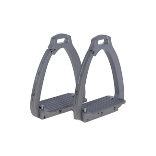 Bezpečnostní třmeny Covalliero Secure, šedé