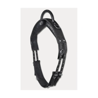 Lonžovací obřišník s madlem Elt, černý