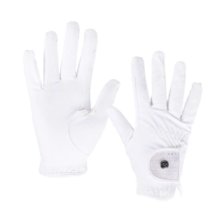 Jezdecké rukavice QHP Kae S/S 2025, bílé