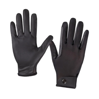 Jezdecké rukavice QHP Solares S/S 2025, černé