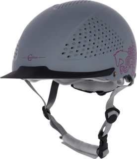 Jezdecká bezpečnostní přilba Covalliero Beauty 2.0, šedá, vel. 48-51 cm