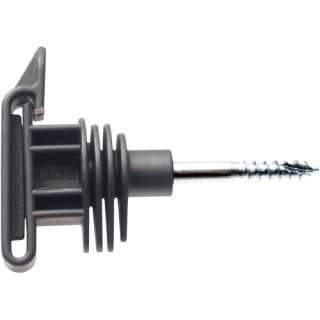 Izolátor pro elektrické ohradníky IRUVIS-HPX k pásce do 40 mm s vrutem a klipem