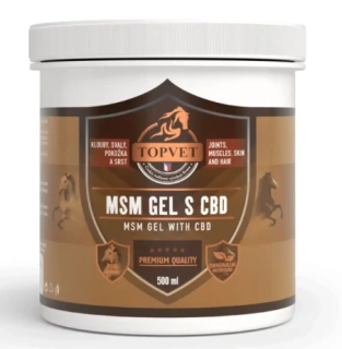 Topvet MSM gel s CBD 500 ml