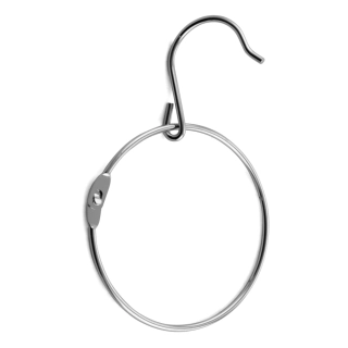 Kovový kroužek na ohlávky s háčkem