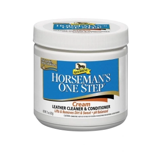 Čistící balzám na kožené výrobky Absorbine Horseman´s One Step cream, balení 425 g