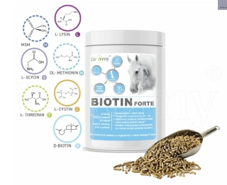 Doplněk pro koně Dromy Biotin FORTE, 750 g