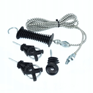 Vchod do ohrady kompletní s gumou pro elektrické ohradníky - 3-6 m
