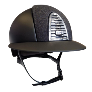 Jezdecká přilba KEP Cromo 2.0 Matt Star Polo, černá, M